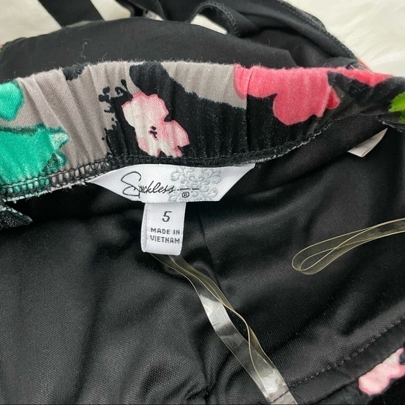 Speechless Abstract Floral Print Strapless Dress, Size 5 - Picture 7 of 10